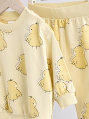 Chick amarillo - Conjunto de 2 piezas pantalones de chándal y suéter para bebé (0 meses - 2 años) - Imagen 11 de 14