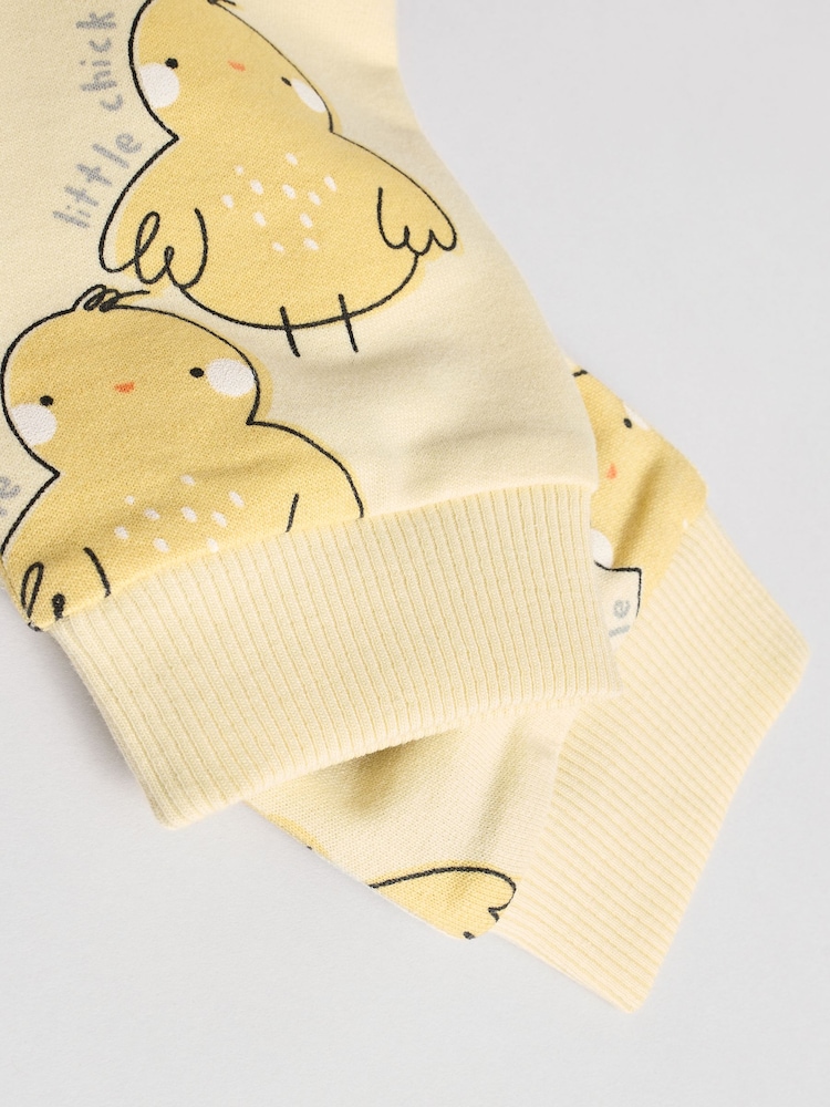 Chick amarillo - Conjunto de 2 piezas pantalones de chándal y suéter para bebé (0 meses - 2 años) - Imagen 14 de 14
