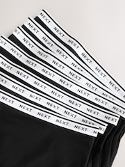 Black Full Brief Logo Knickers 7 Pack - Image 10 of 10