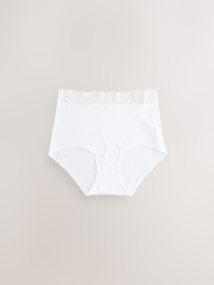 pastel - Lot de 7 culottes en coton et dentelle - Image 3 of 10