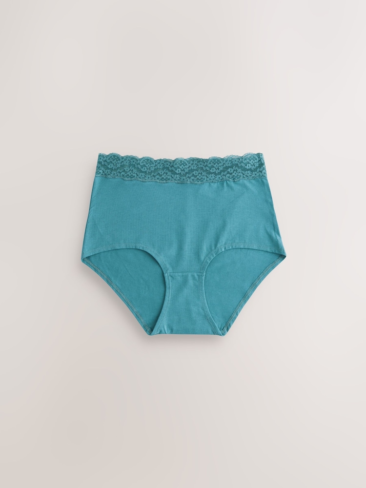 pastel - Lot de 7 culottes en coton et dentelle - Image 5 of 10