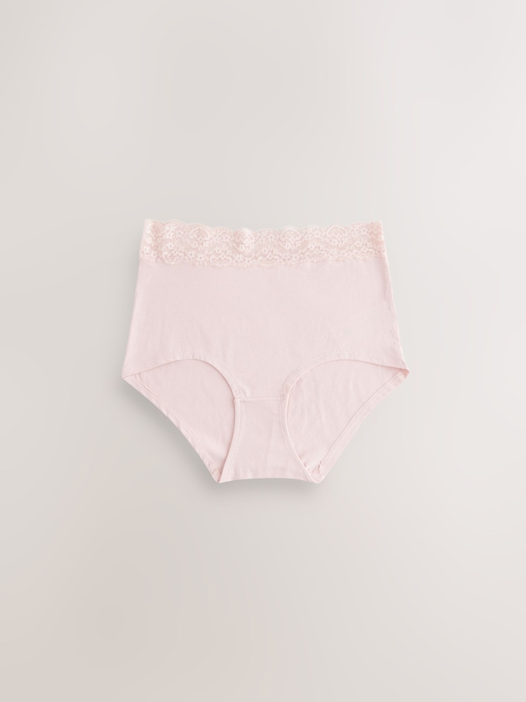 pastel - Lot de 7 culottes en coton et dentelle - Image 7 of 10