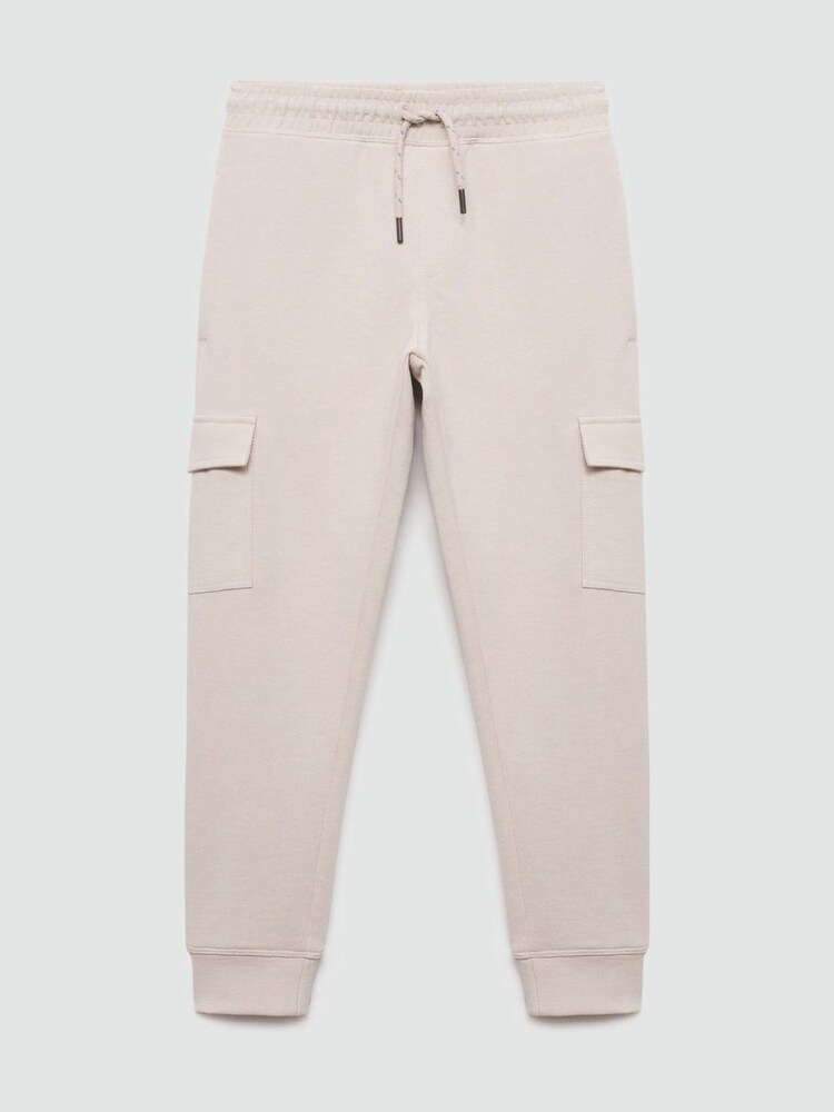 Mango Brown 100% Cotton Cargo Jogger Trousers - Image 1 of 4