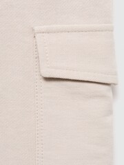 Mango Brown 100% Cotton Cargo Jogger Trousers - Image 4 of 4