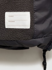 Mango Black Hood Quilted Coat - Image 3 of 4