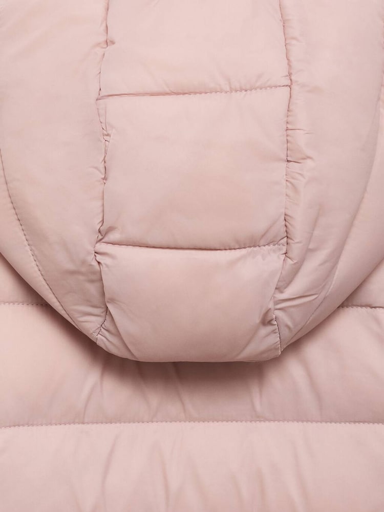 Mango Pink Hood Quilted Coat - Image 3 of 3