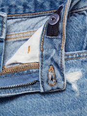 Mango Blue 100% Cotton Culotte Jeans - Image 3 of 3