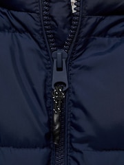 Mango Blue Hood Quilted Coat - Image 8 of 8