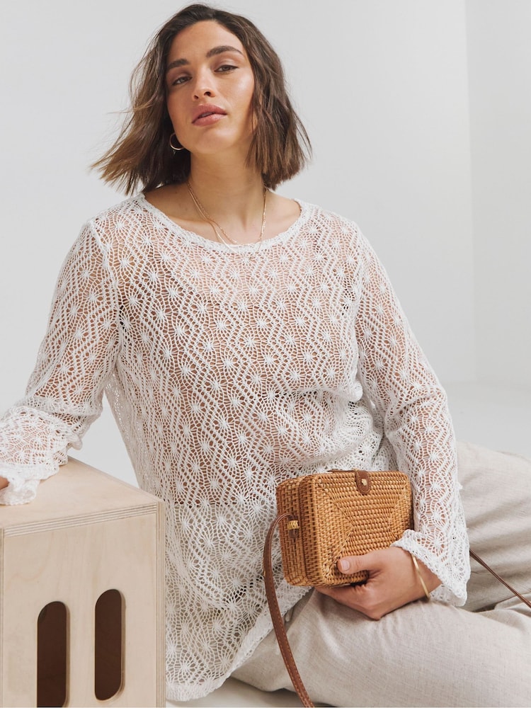 Simply Be Cut and Sew Crochet Top - Bild 1 von 4