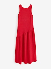 Simply Be Red Textured Jersey Maxi Dress - Image 5 of 5