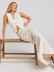 Simply Be Natural Linen Maxi Skirt - Image 2 of 4