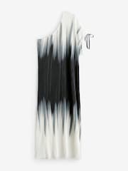 Simply Be White Ombre Plisse Maxi Dress - Image 5 of 5