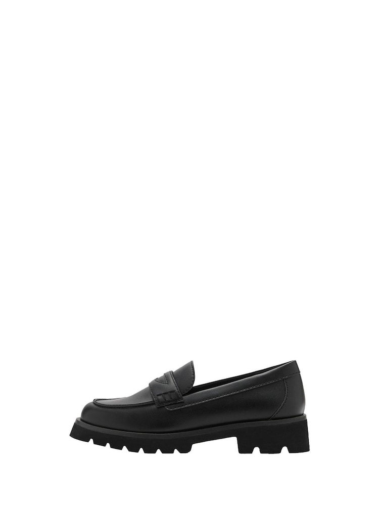 Mango Black Classic School Loafers - Image 2 of 7 Mango Black Classic School Loafers - Image 2 of 7