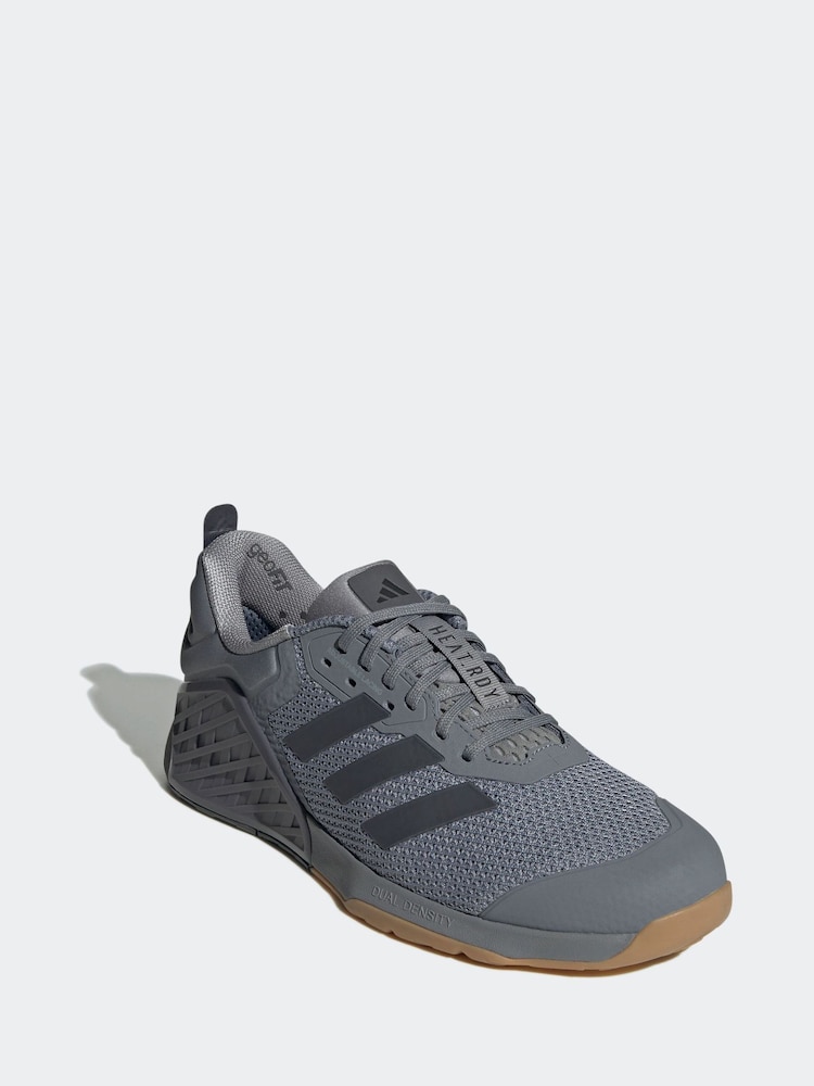 adidas Grey Dropset 3 Trainers - Image 1 of 9