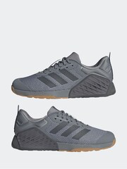 adidas Grey Dropset 3 Trainers - Image 6 of 9