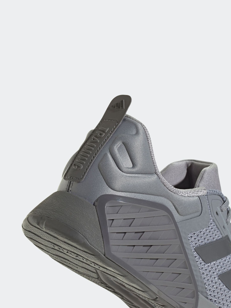 adidas Grey Dropset 3 Trainers - Image 9 of 9