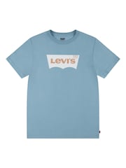 Levi's® Blue Batwing Logo Short Sleeve T-Shirt - Image 1 of 4