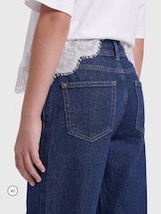 ONLY KIDS Blue Regular Waist Straight Leg Jeans With Tie Belt - Image 5 of 8
