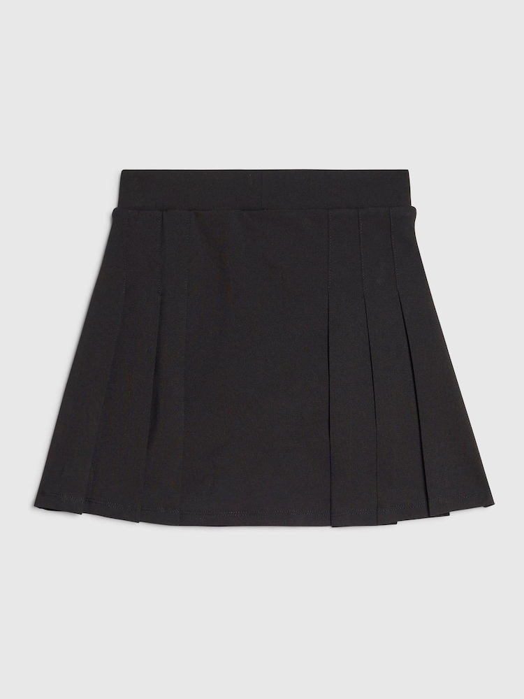 River Island Black Back To School Pleated Skirt - Image 2 of 4