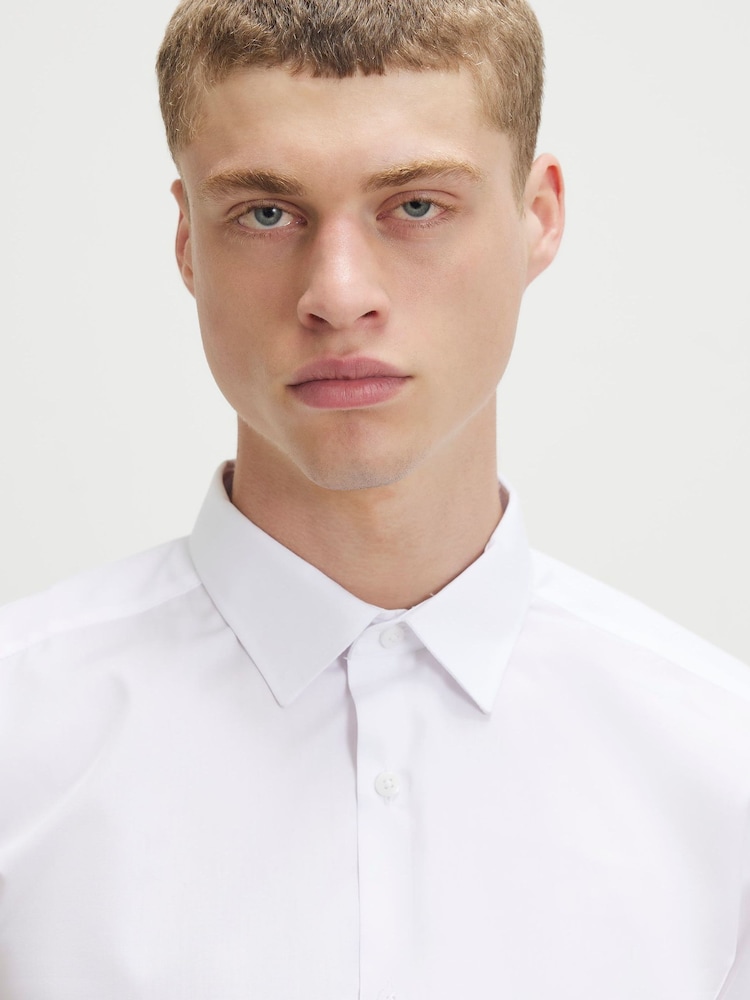 River Island White Long Sleeve Slim Fit Formal Shirts 2 Pack - Image 2 of 3