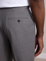 Таупе - Wool Rich Smart Textured Trousers With Side Adjusters - Image 6 of 11