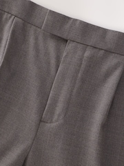 Таупе - Wool Rich Smart Textured Trousers With Side Adjusters - Image 9 of 11