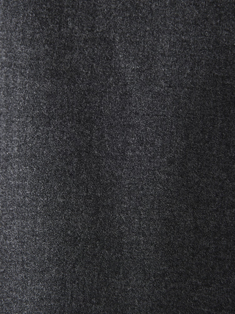 Charcoal Grey Wool Rich Smart Textured Trousers With Side Adjusters - Image 10 of 10 Charcoal Grey Wool Rich Smart Textured Trousers With Side Adjusters - Image 10 of 10
