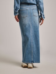 JD Williams Blue Maxi Skirt - Image 2 of 4