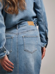 JD Williams Blue Maxi Skirt - Image 4 of 4