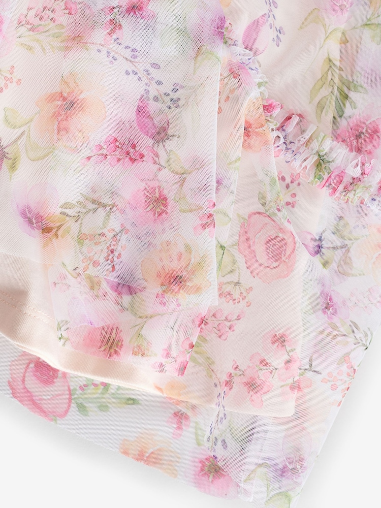 Rosa geblümt - Festliches Rüschenkleid aus Netzstoff mit langen Ärmeln (3–16 Jahre) - Bild 10 von 10 Rosa geblümt - Festliches Rüschenkleid aus Netzstoff mit langen Ärmeln (3–16 Jahre) - Bild 10 von 10