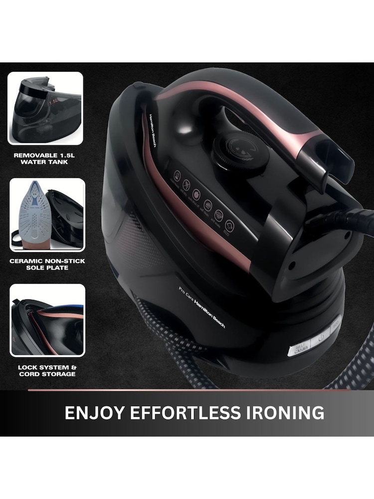 Hamilton Beach Black  Bronze Pro Care Steam Generator Iron - Image 2 of 8