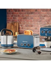 Russell Hobbs Ocean Blue Distinctions 2 slice Toaster - Image 3 of 6