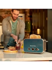 Russell Hobbs Ocean Blue Distinctions 2 slice Toaster - Image 6 of 6