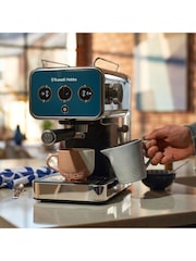 Russell Hobbs Ocean Blue Distinctions Espresso Coffee Machine - Image 6 of 6