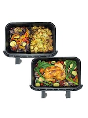Hamilton Beach Black Silver Vision Cook 9L Dual Air Fryer - Image 5 of 6