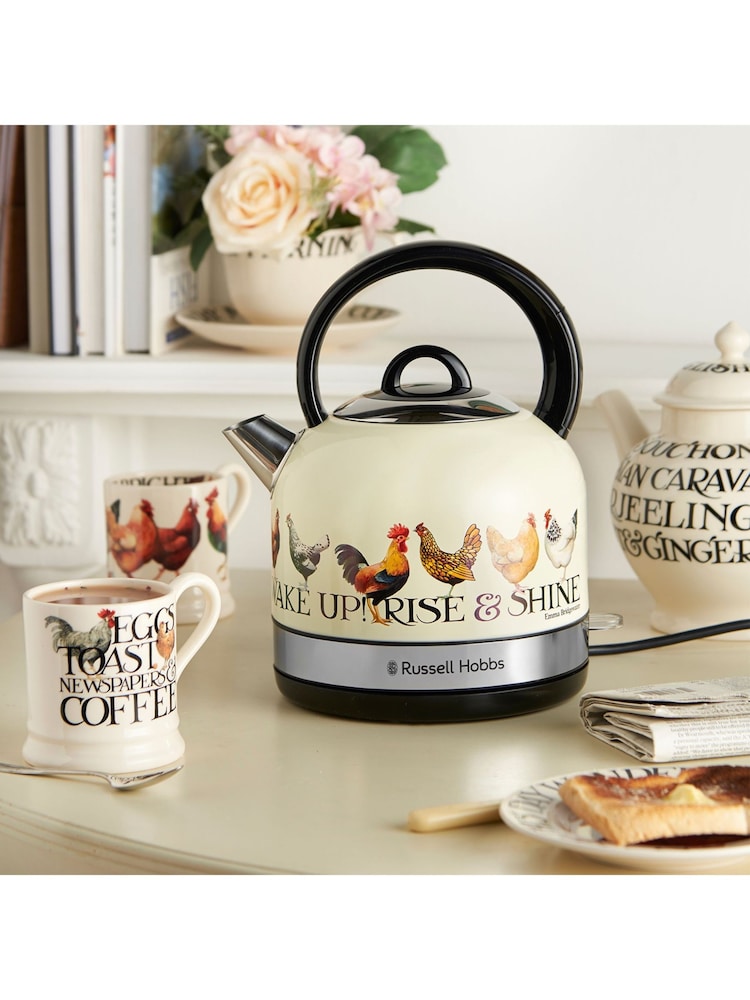 Russell Hobbs Cream Emma Bridgewater Rise And Shine Kettle - Image 1 of 6