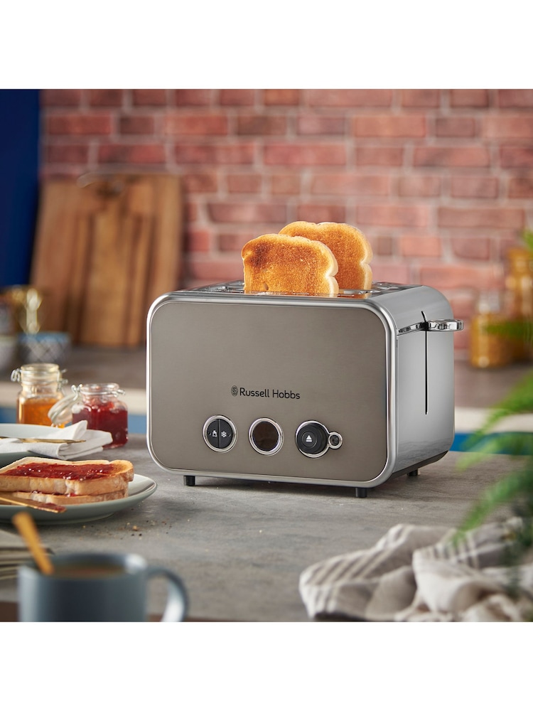 Russell Hobbs Titanium Distinctions 2 slice Toaster - Image 1 of 6