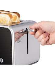 Russell Hobbs Black Distinctions 2 slice Toaster - Image 2 of 8