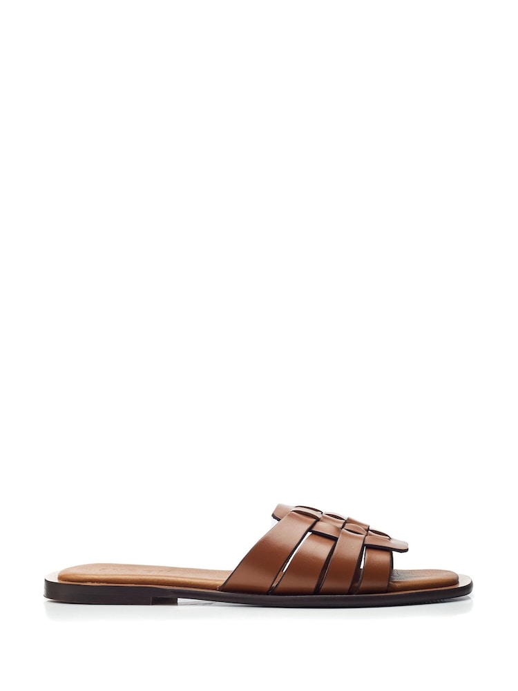 Moda in Pelle SH Athol Woven Vamp Flat Mule Sandals - Image 1 of 4