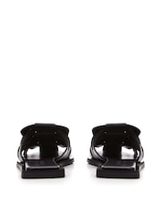 Moda in Pelle SH Akari Flat, Square Toe Woven Vamp Slides - Image 3 of 4