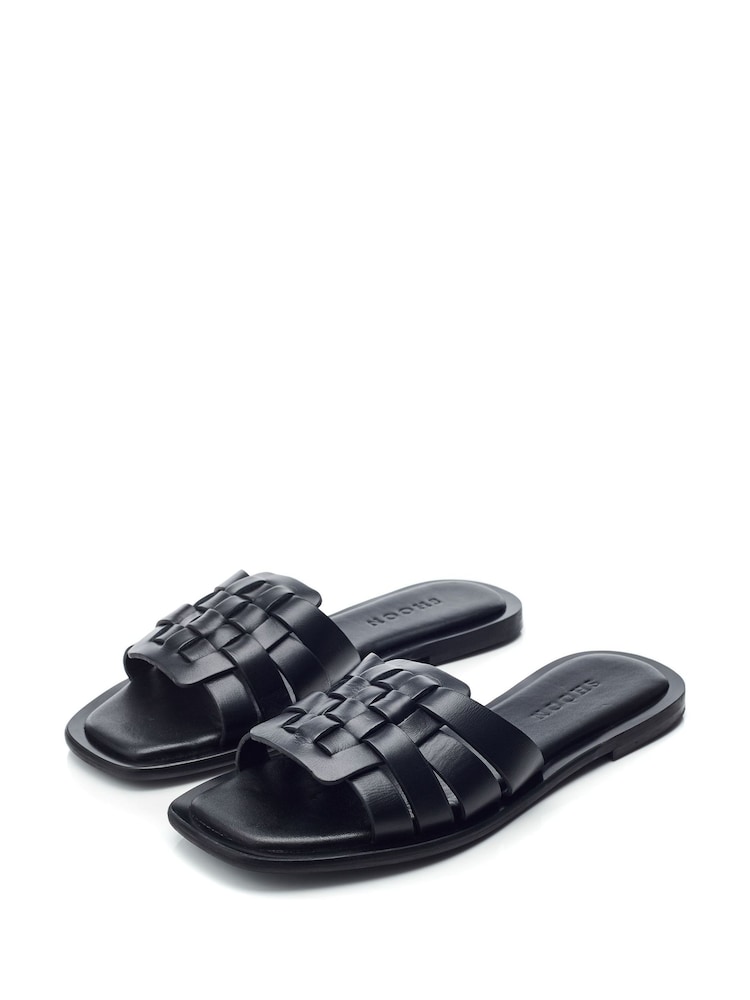 Moda in Pelle SH Athol Woven Vamp Flat Mule Sandals - Image 2 of 4