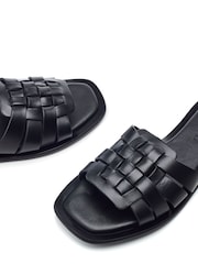 Moda in Pelle SH Athol Woven Vamp Flat Mule Sandals - Image 4 of 4