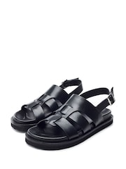 Moda in Pelle SH Lonnie Sling Back T-Strap Sandals - Image 2 of 4