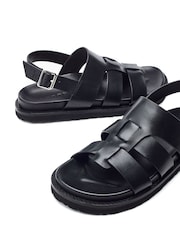 Moda in Pelle SH Lonnie Sling Back T-Strap Sandals - Image 4 of 4