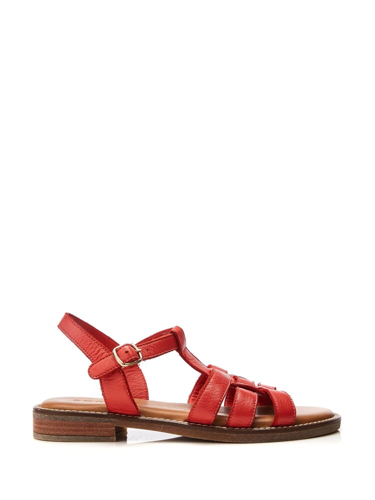 Moda in Pelle SH Saddle Flat T-Bar Strap Sandals - Image 1 of 3