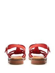 Moda in Pelle SH Saddle Flat T-Bar Strap Sandals - Image 2 of 3