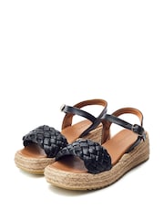 Moda in Pelle SH Adrienne Padded Woven Vamp Espadrille  Sandals - Image 2 of 4