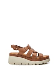 Moda in Pelle SH Strake T-Strap Fisherman Sandals on Medium  Wedges - Image 1 of 4