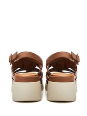 Moda in Pelle SH Strake T-Strap Fisherman Sandals on Medium  Wedges - Image 3 of 4