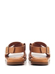 Moda in Pelle Natural SH Garda Wrapover Strap Sling Back Sandals - Image 3 of 4